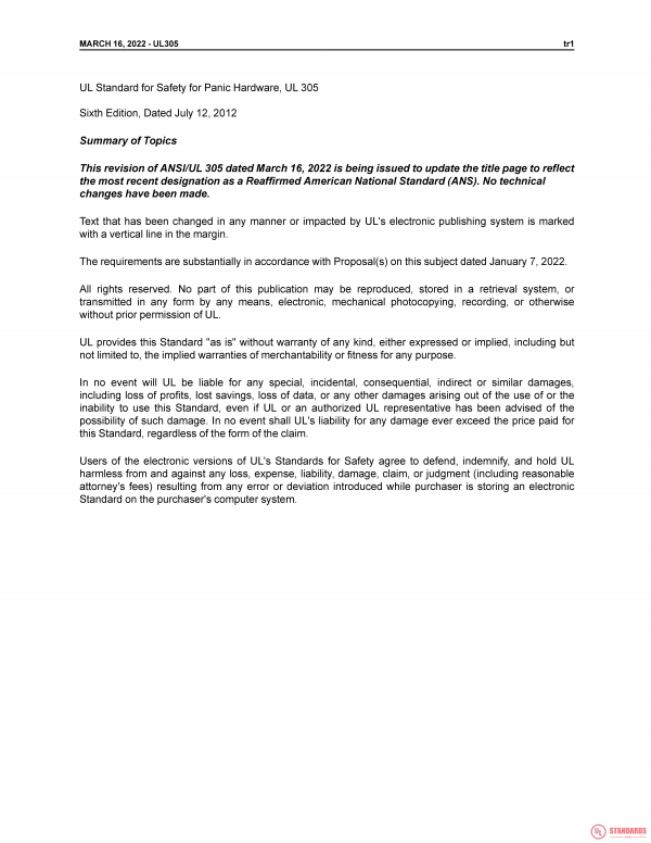 UL 305 PDF UL 305 PDF